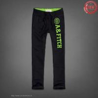 heren abercrombie and fitch elastisch sweatpants zwart groen On Sale Discount if5d3962